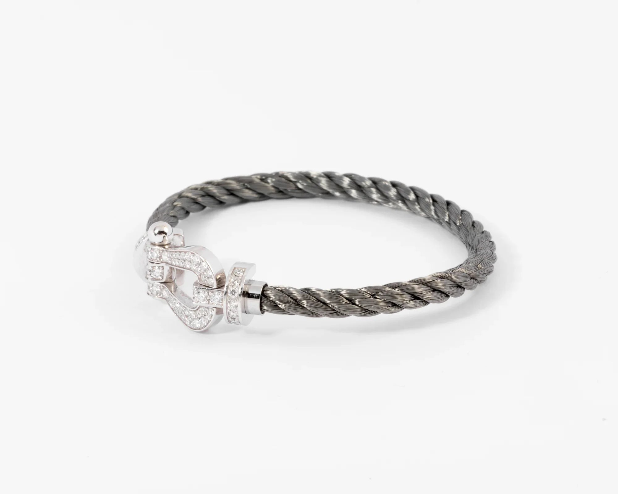 Bracelet diamant et acier force 10 de Fred GM