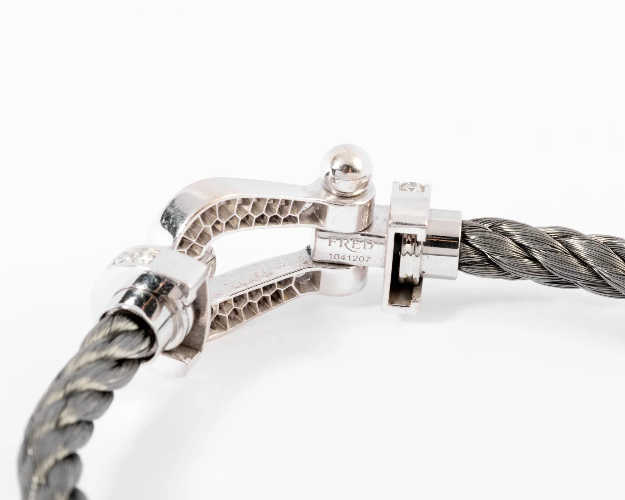 Fred Force 10 GM diamond and steel bracelet