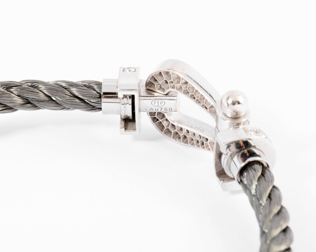 Fred Force 10 GM diamond and steel bracelet