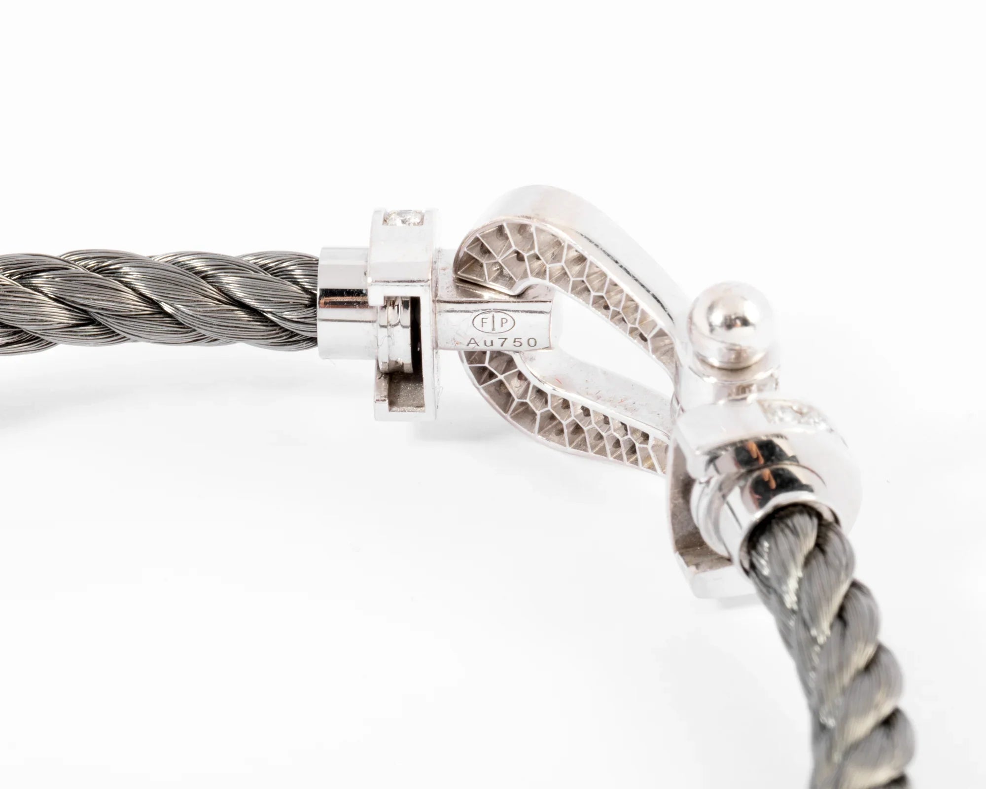 Fred Force 10 GM diamond and steel bracelet