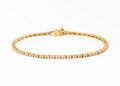 Bracelet riviere en or jaune et diamants