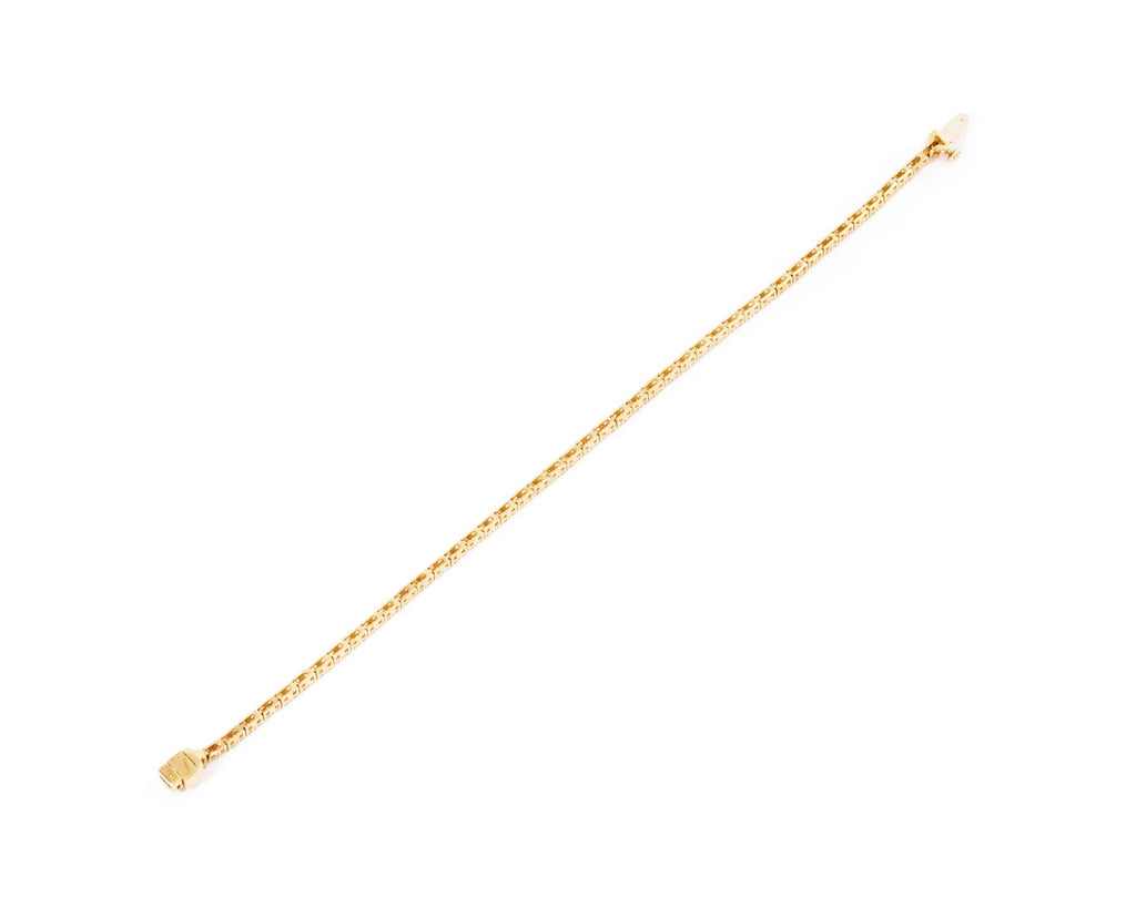 Bracelet riviere en or jaune et diamants