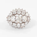 1960s white gold and diamond ring