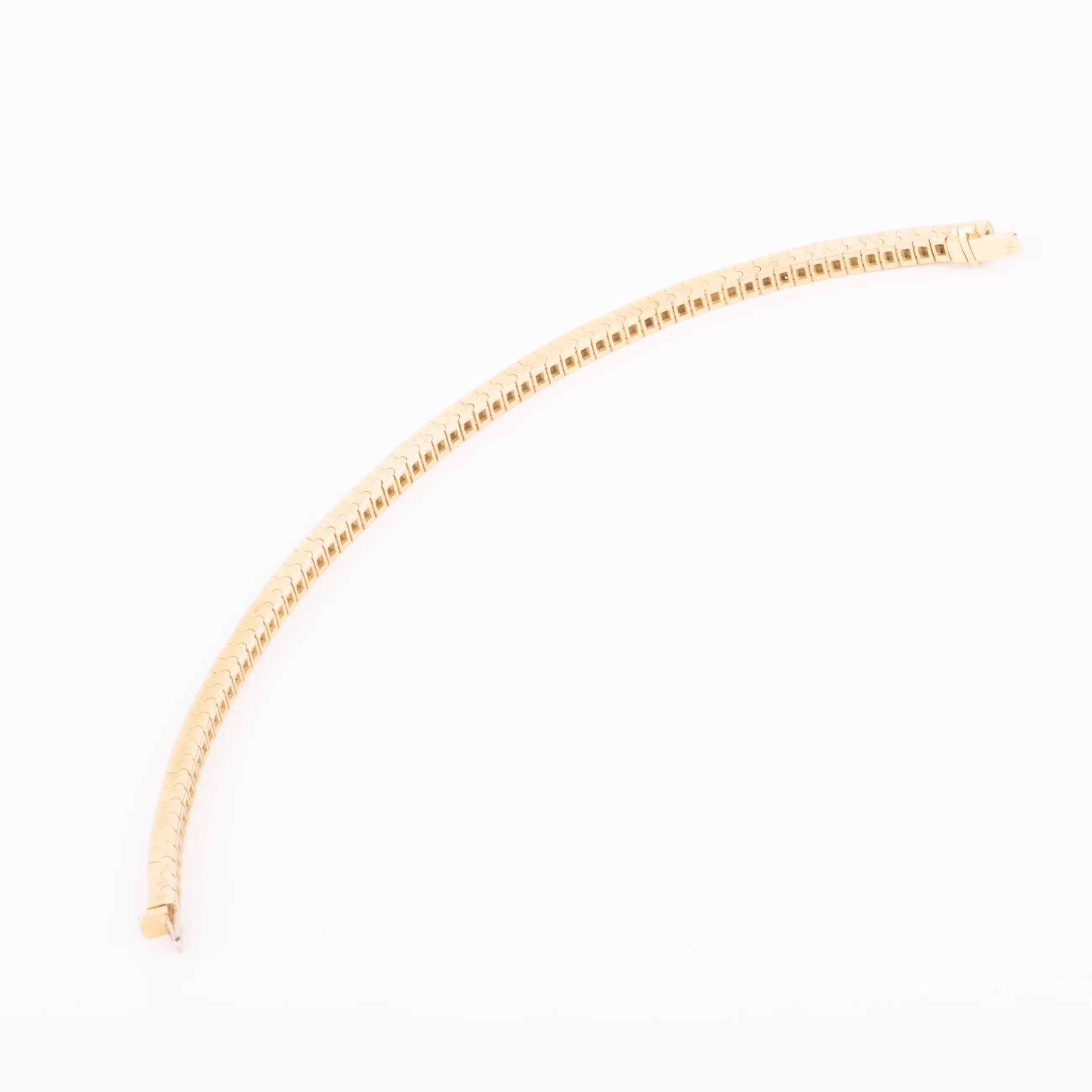 Bracelet riviere diamant taille princesse