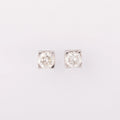 Paire de puce d'oreilles en diamant de taille moderne