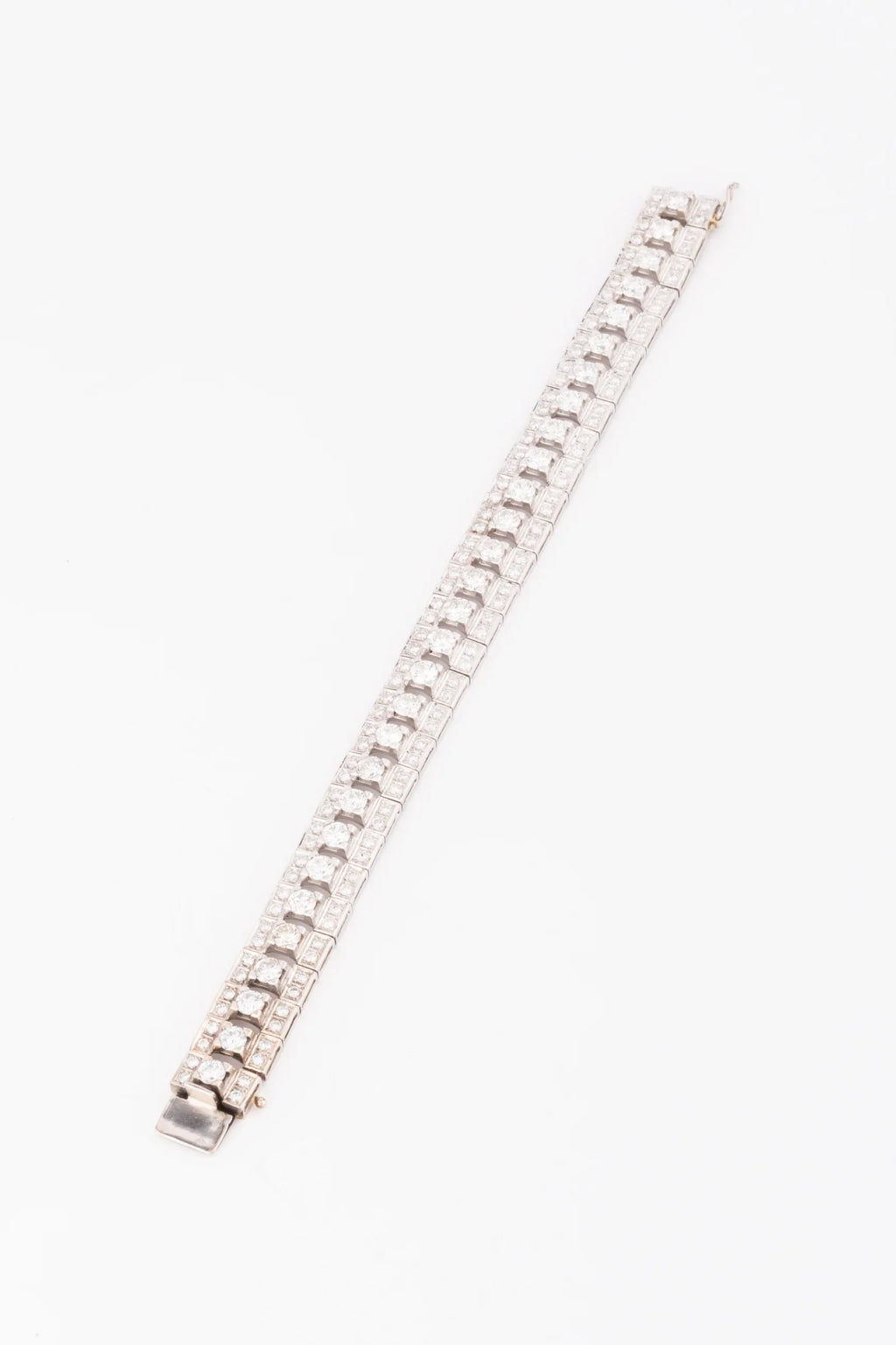 Bracelet diamant en or gris