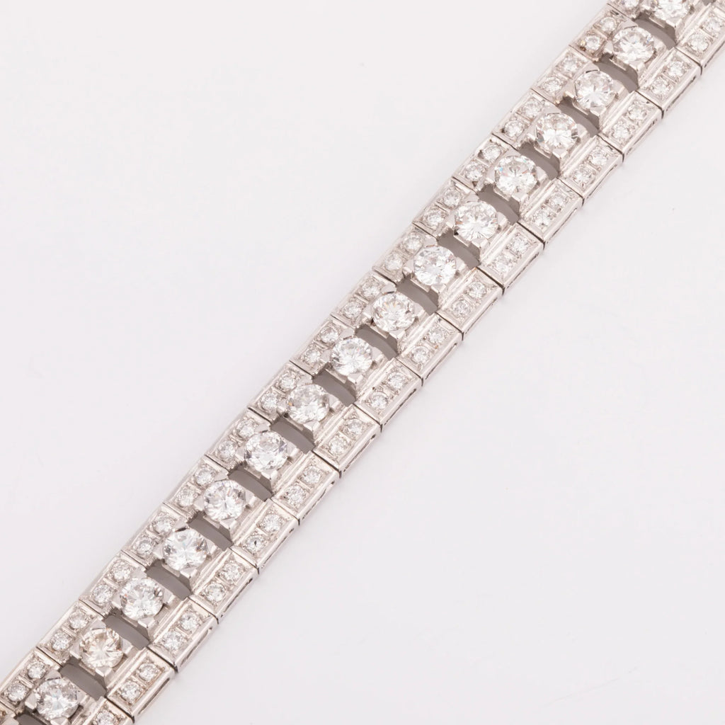 Bracelet diamant en or gris