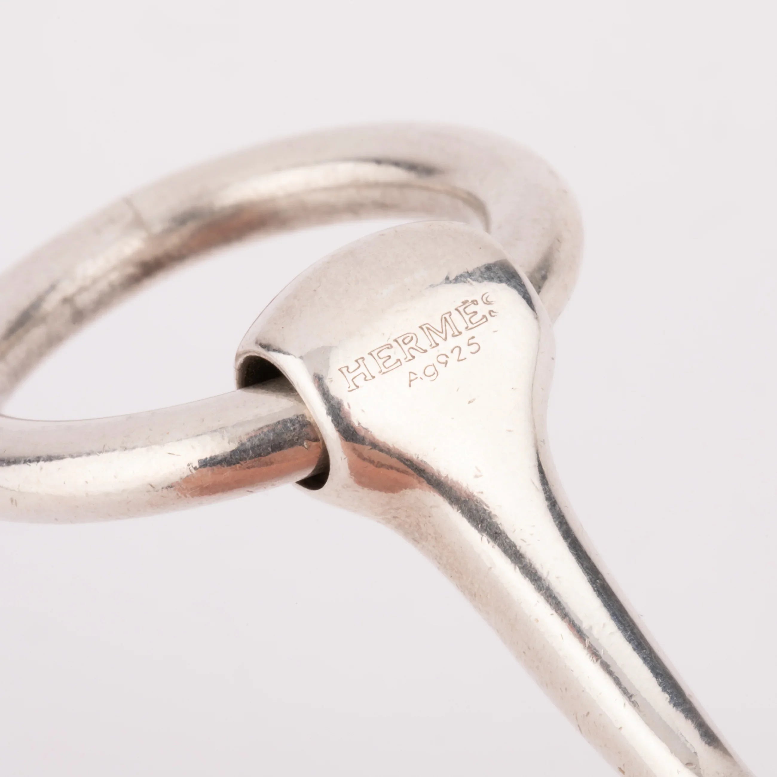 Bracelet de la maison Hermès en argent modèle Mors