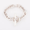 Bracelet en argent de la maison Hermés modèle chaine d'ancre