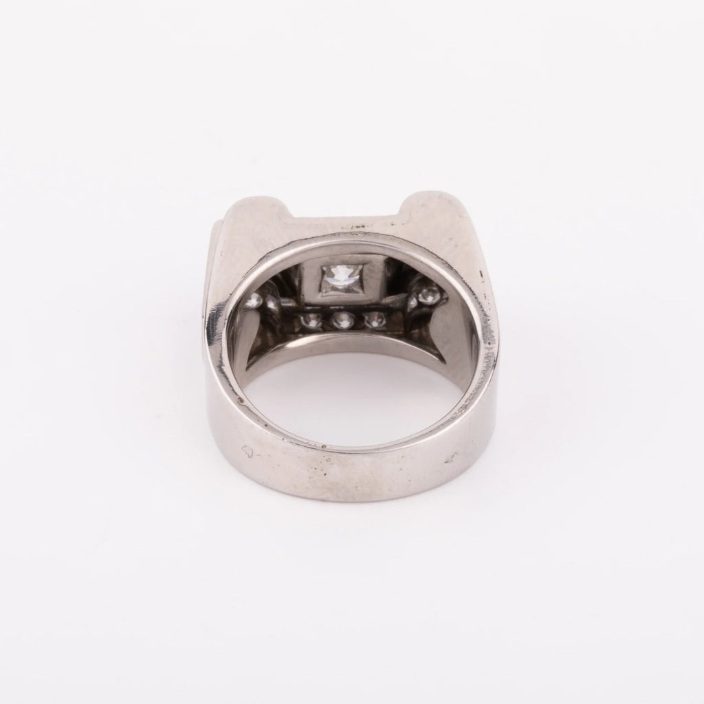Bague platine et diamant