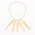 H.Stern gold necklace forming gold feathers
