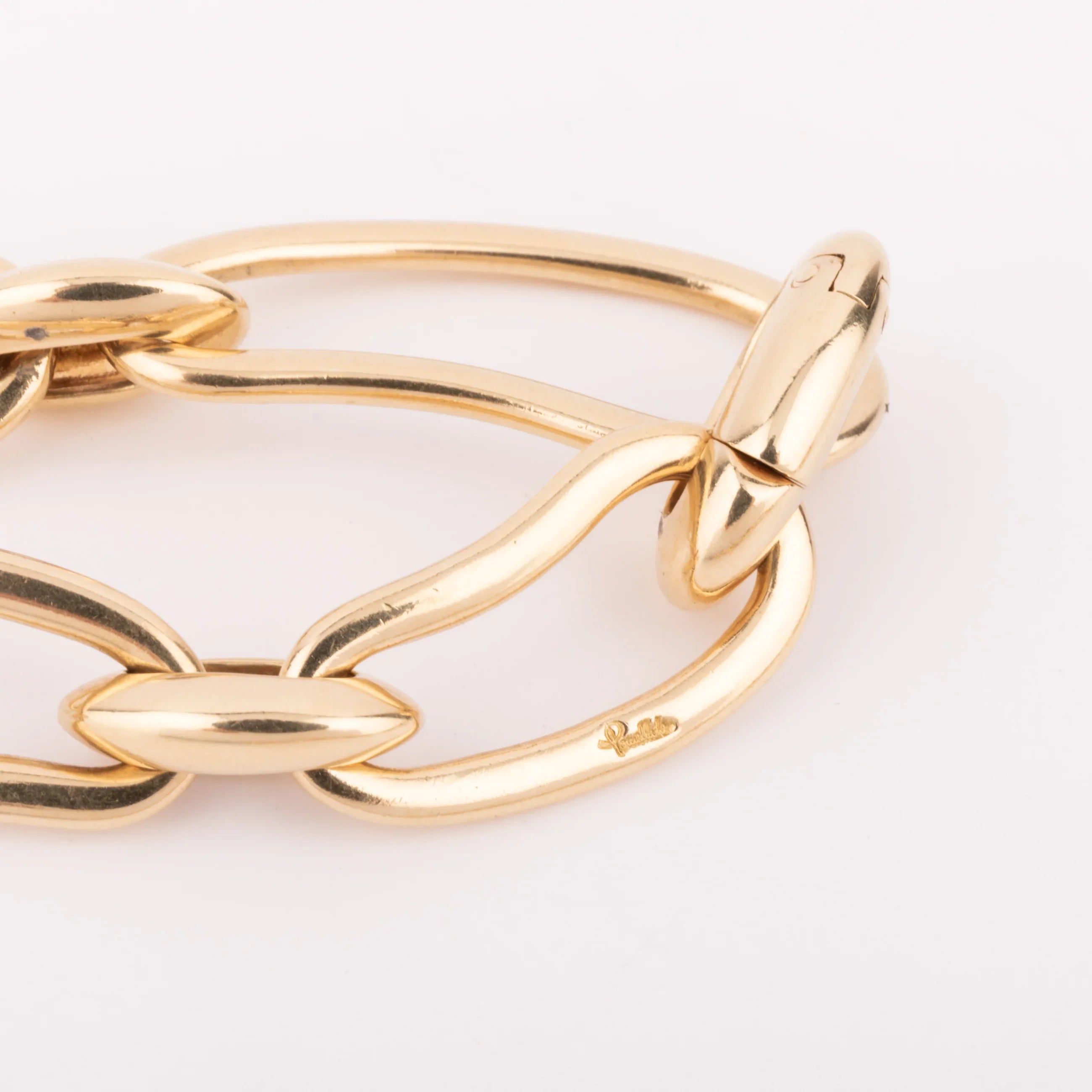 Pomellato yellow gold necklace and bracelet, Paisley model