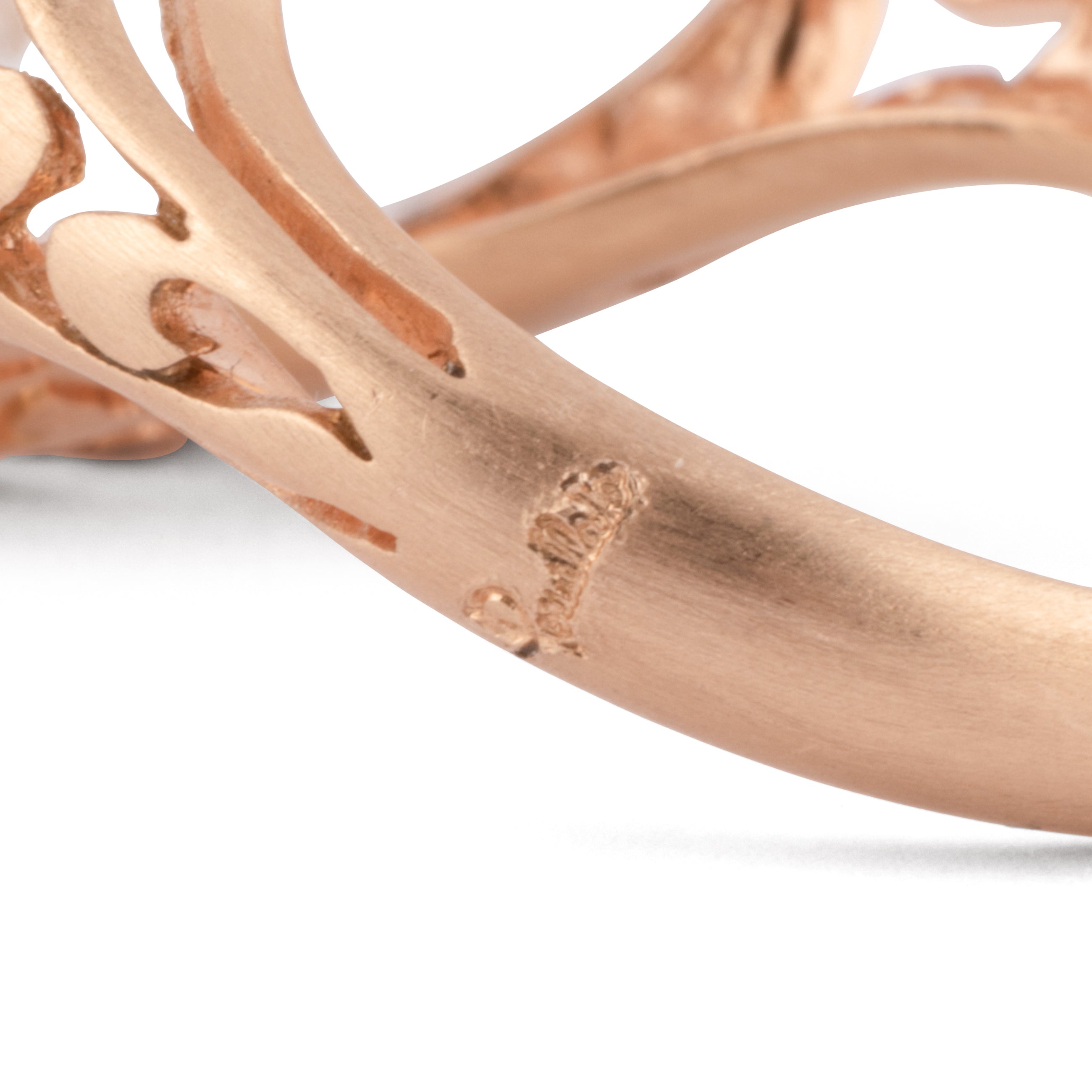 Ring signed Pomellato, Arabesque in rose gold