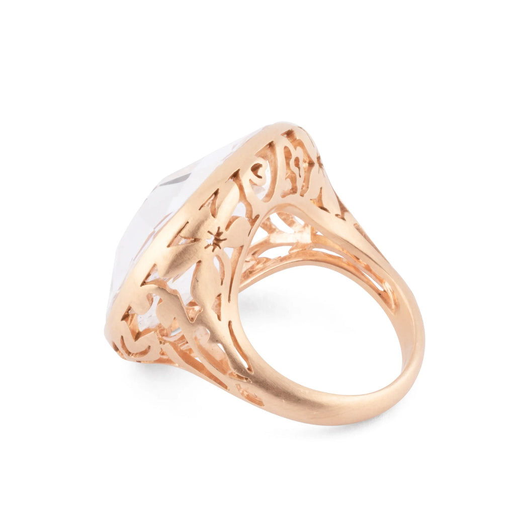 Ring signed Pomellato, Arabesque in rose gold