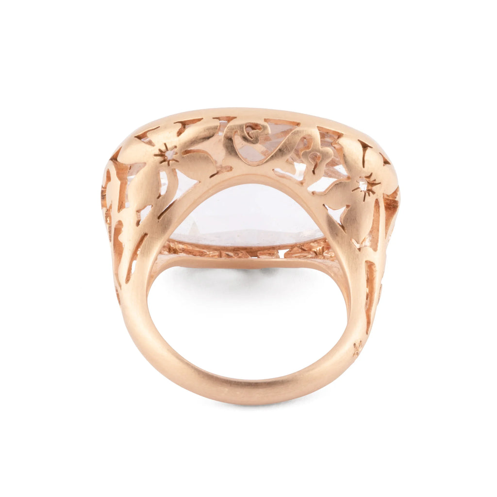 Ring signed Pomellato, Arabesque in rose gold