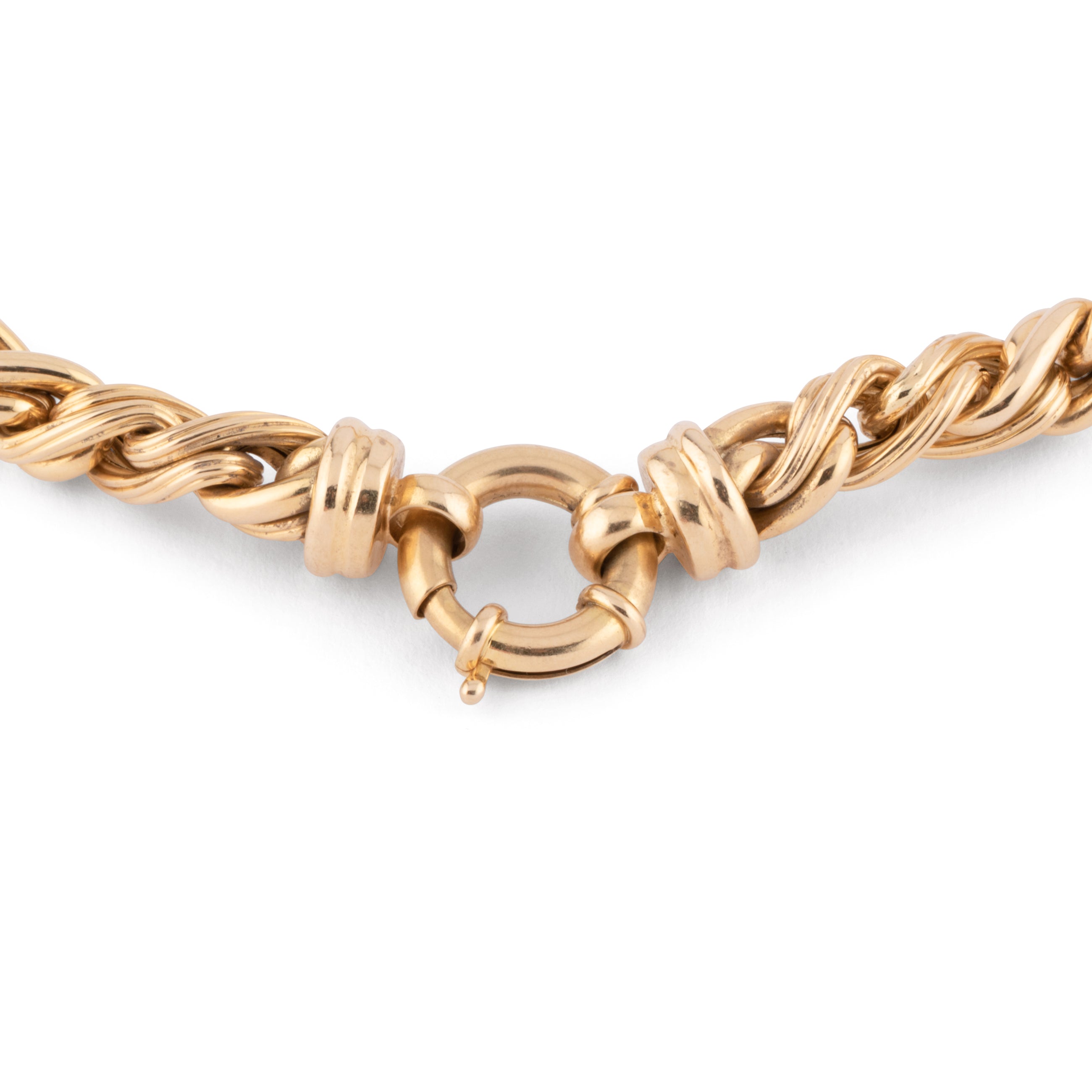Collier en or jaune maille jaseron