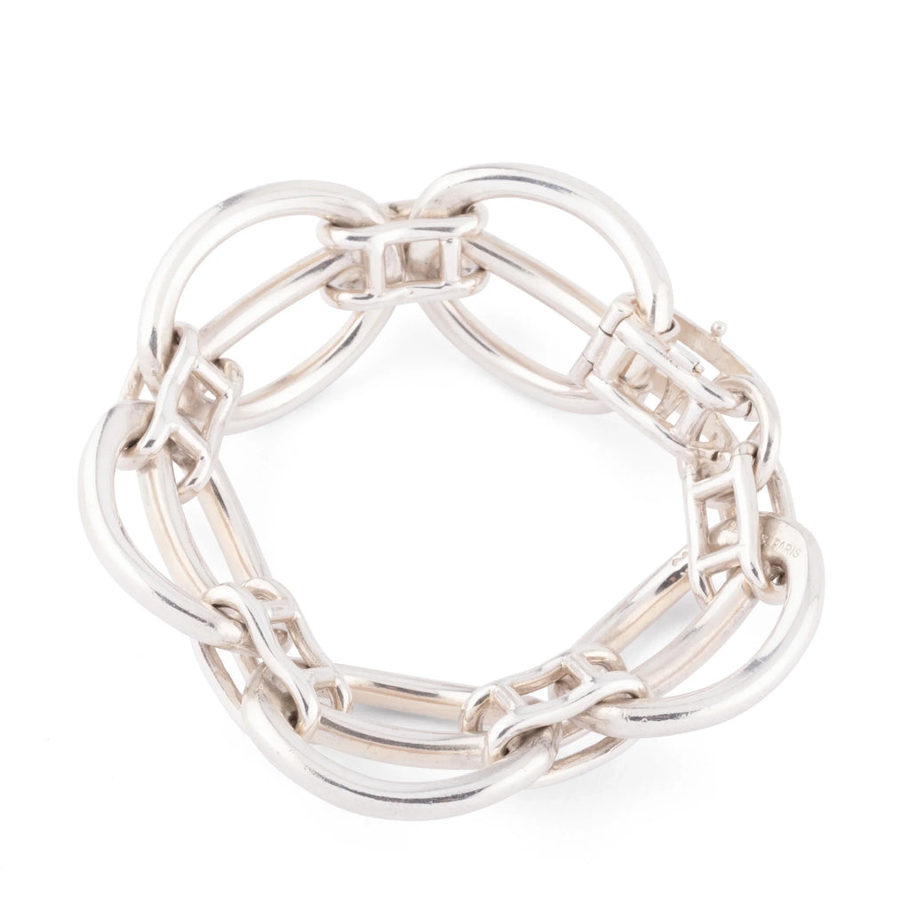 Bracelet en argent de la maison Hermès