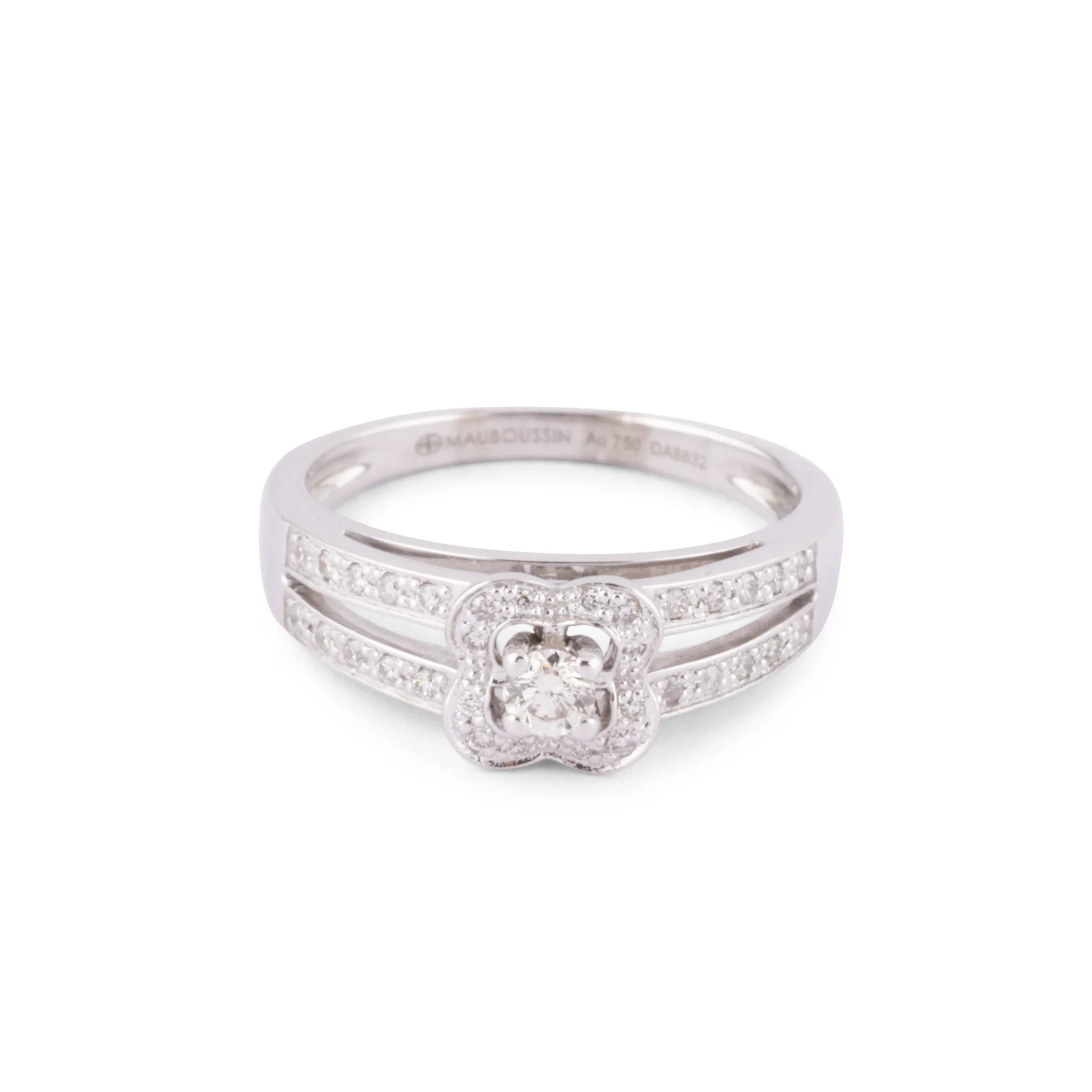 Mauboussin white gold and diamond ring
