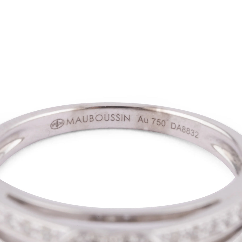Mauboussin white gold and diamond ring