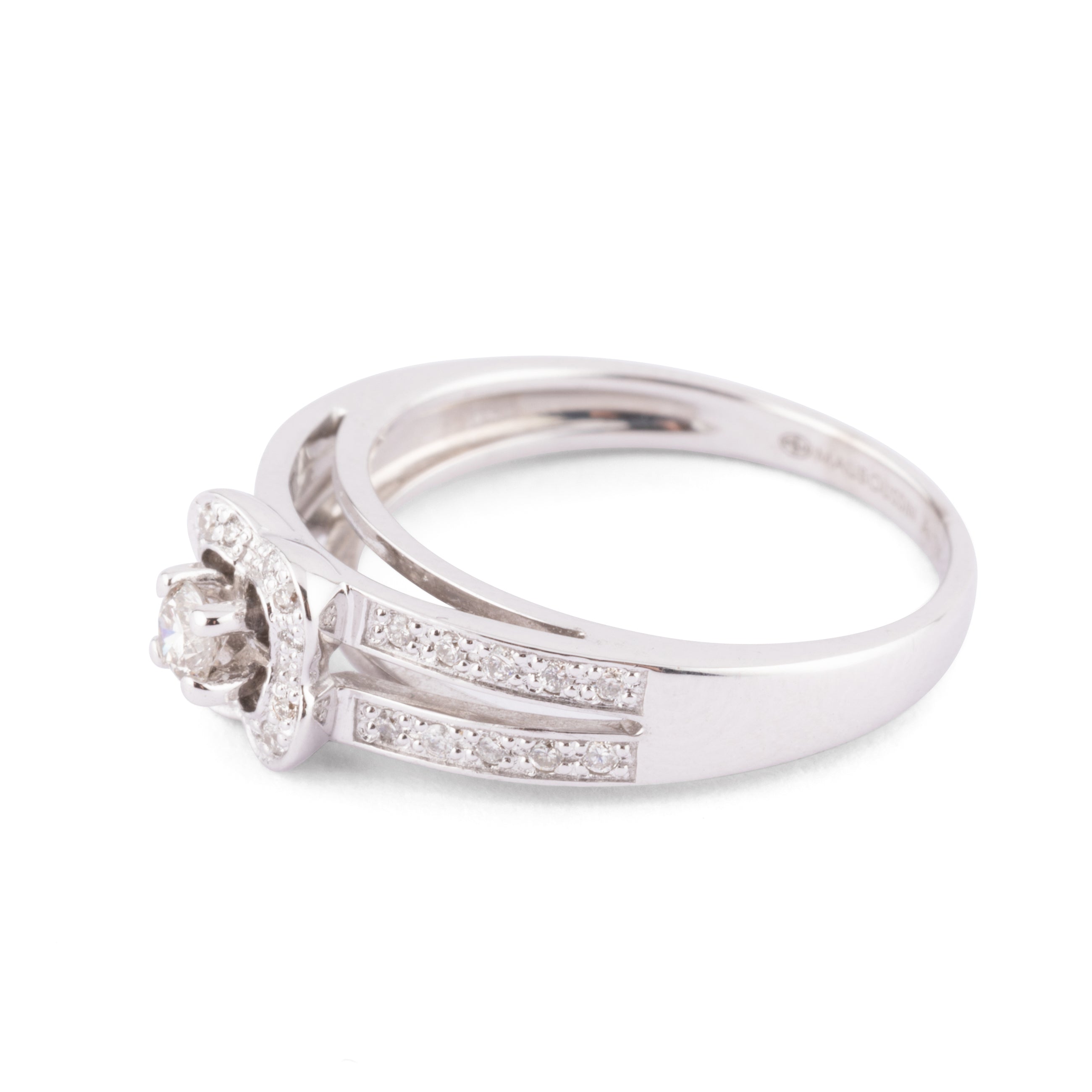 Mauboussin white gold and diamond ring