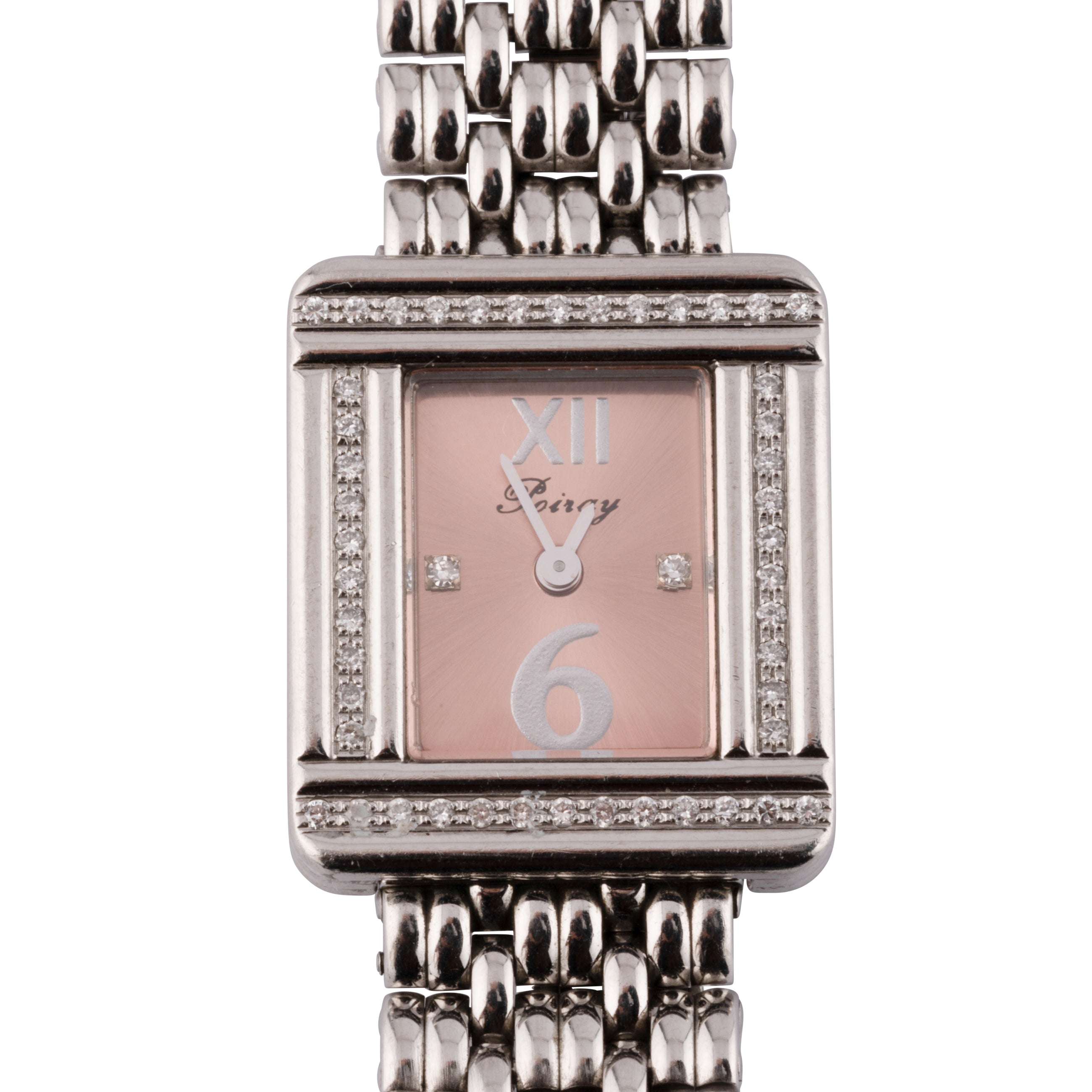 Montre en or gris et diamant Poiray modèle ma première mini