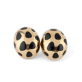 Boucle d'oreilles or jaune et jade noir Angela Cummings pour Tiffany