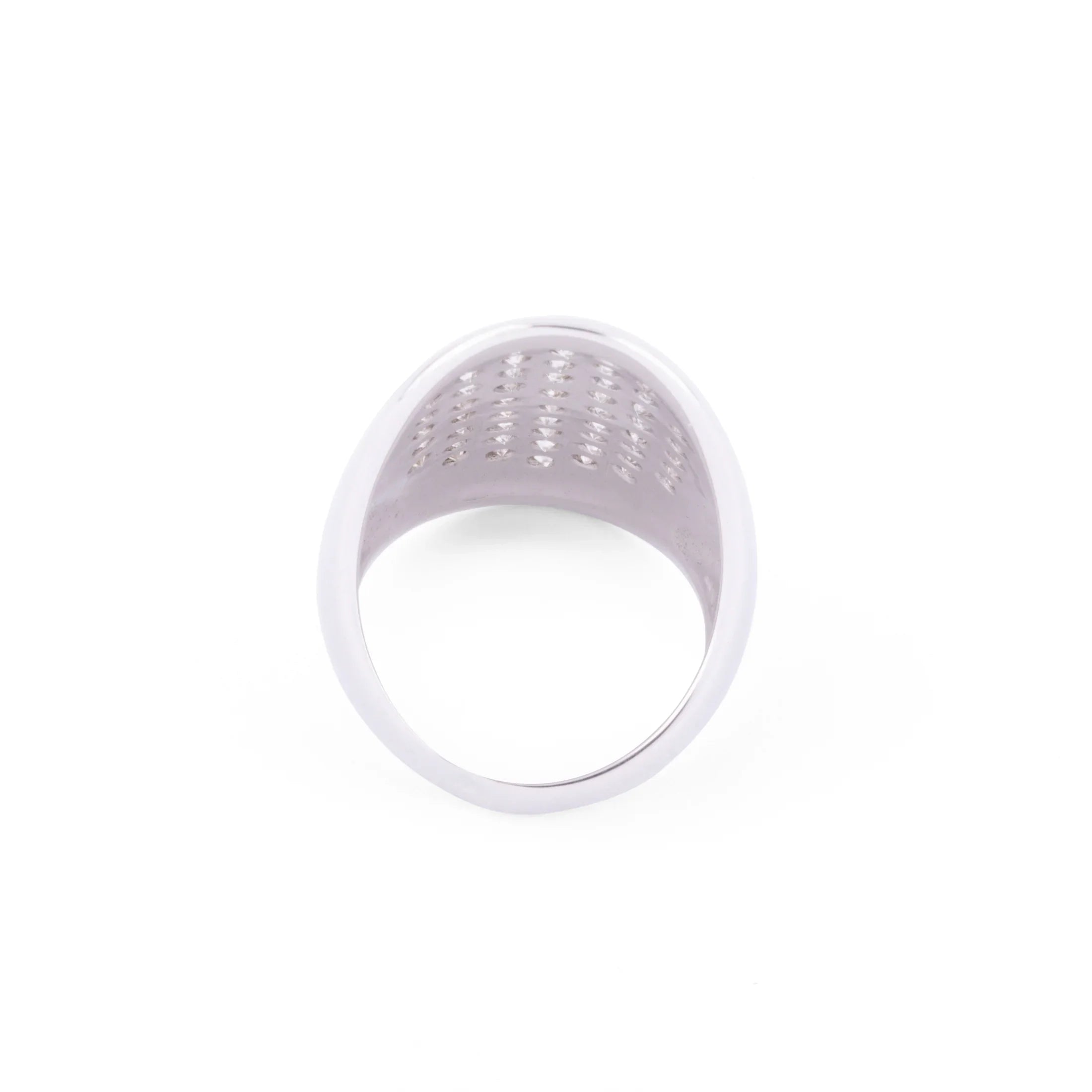 1970s white gold and diamond ring