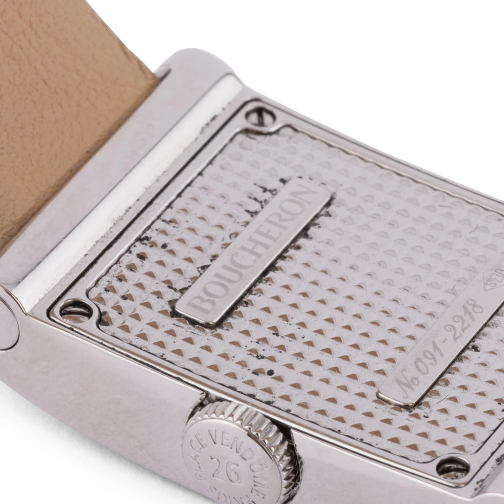 Montre rectangulaire en acier Boucheron collection Reflet