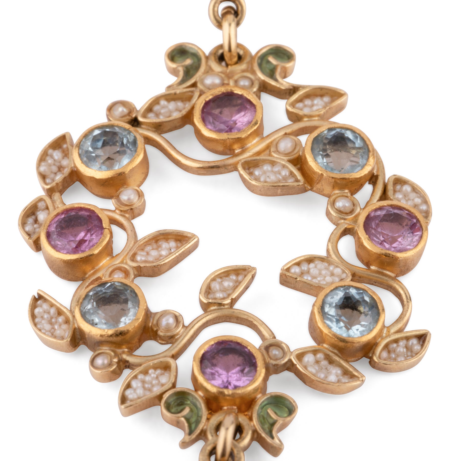 Boucles d'oreilles or jaune  formant de fleurs du créateur Papi Percossi