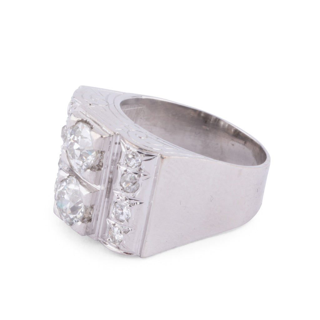 1930s platinum diamond ring
