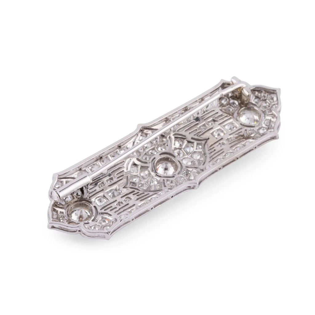 Broche en platine et diamants