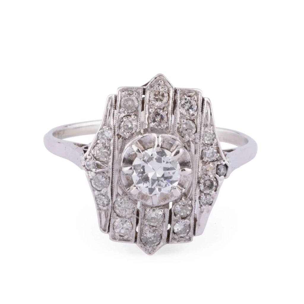 Flat platinum ring
