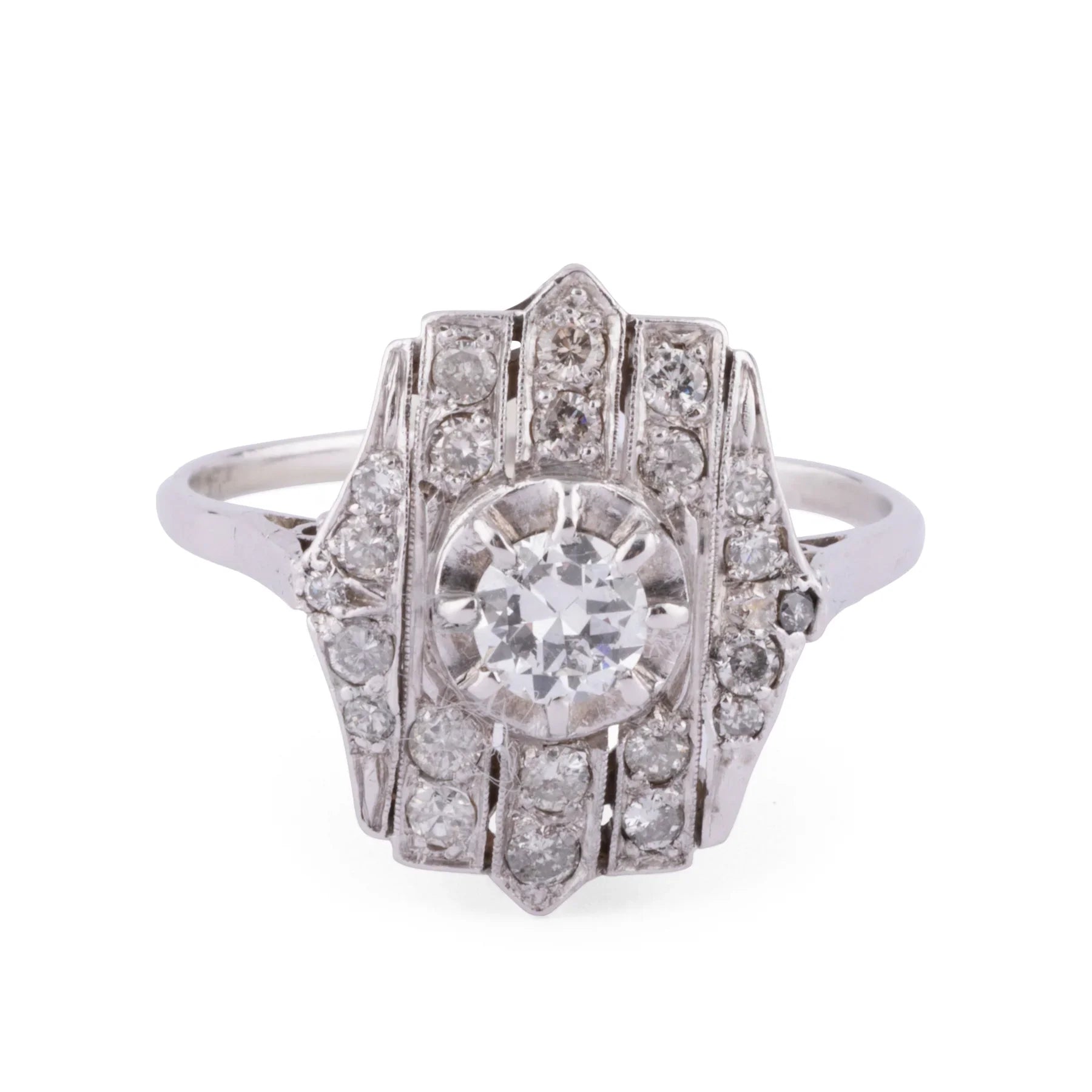 Flat platinum ring