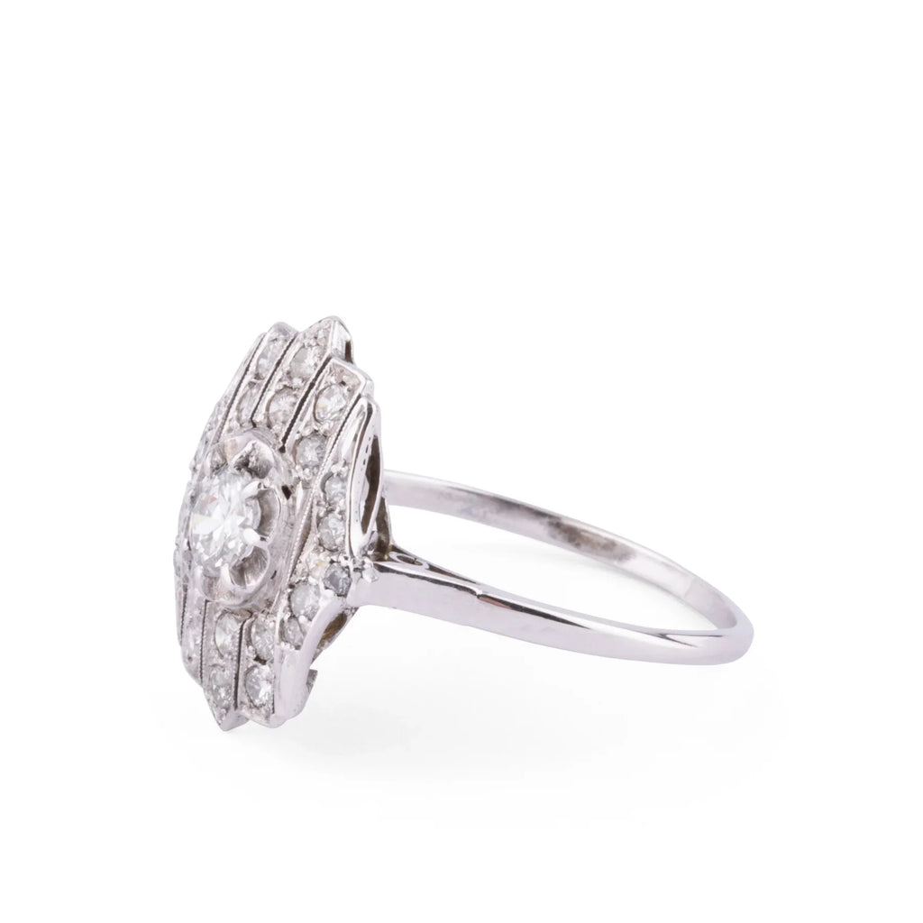Flat platinum ring