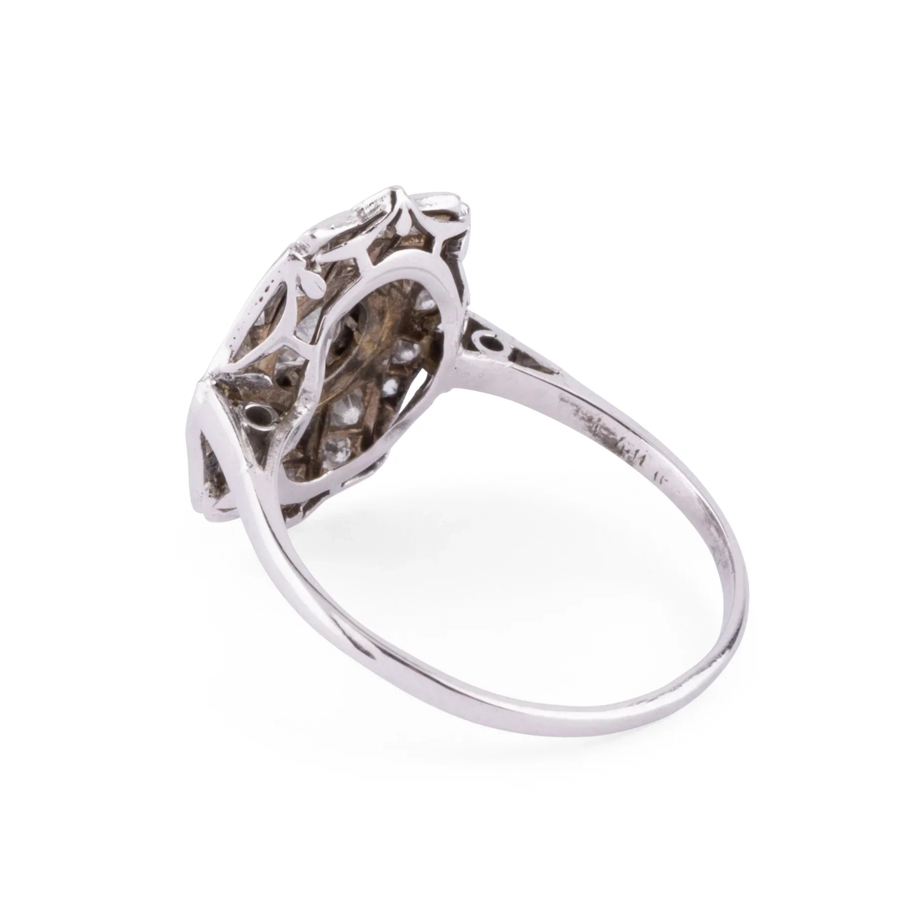 Flat platinum ring