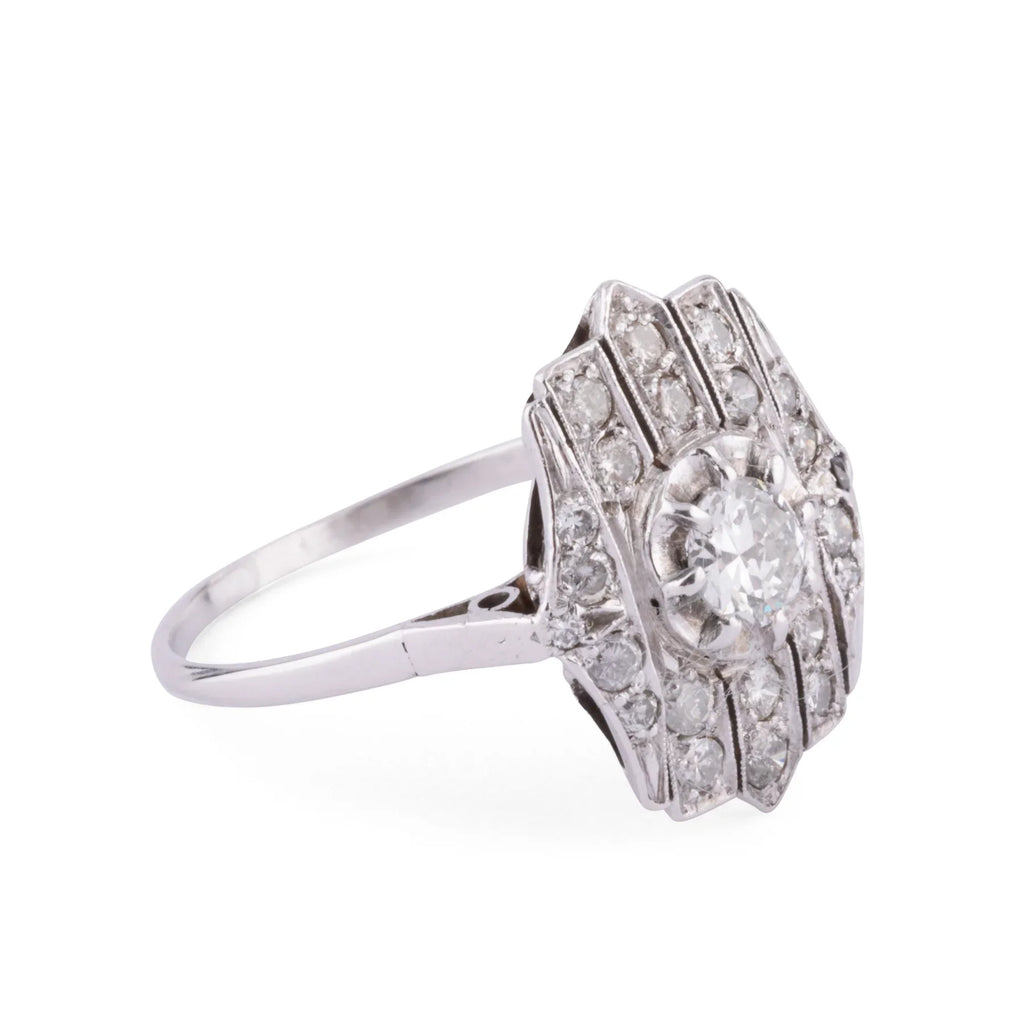 Flat platinum ring