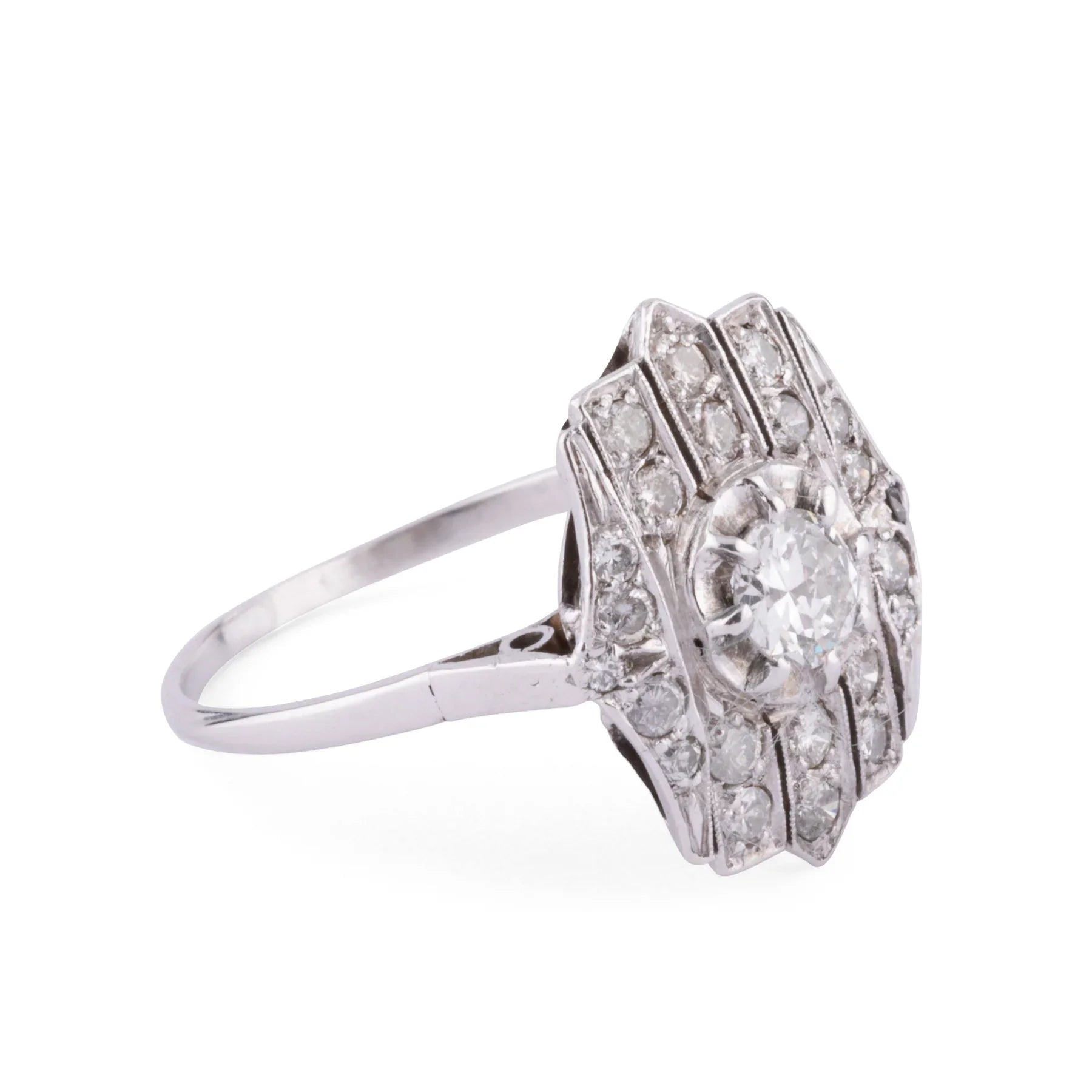 Flat platinum ring