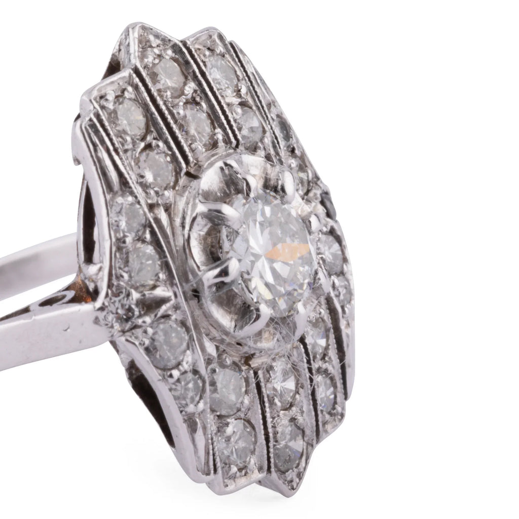 Flat platinum ring