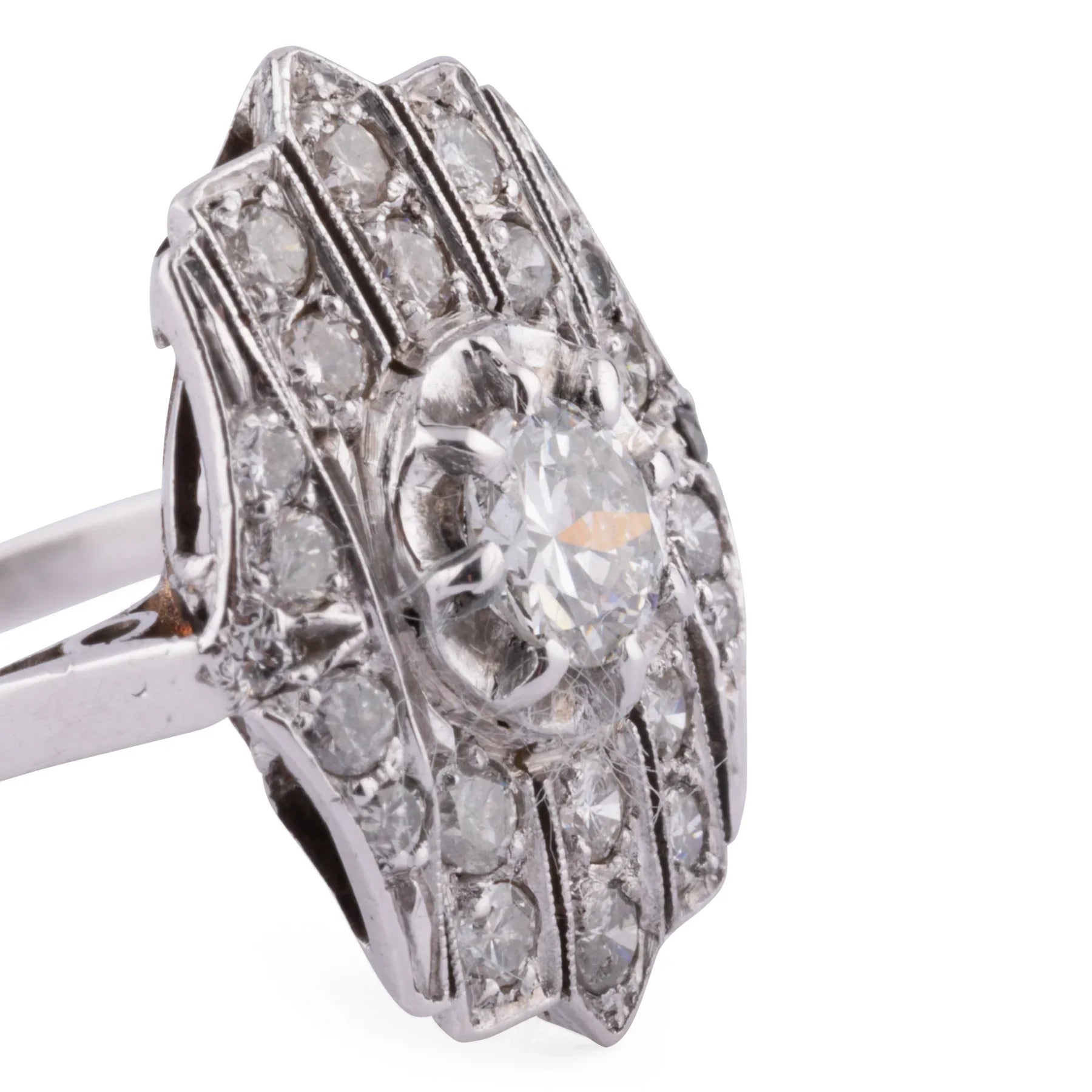 Flat platinum ring