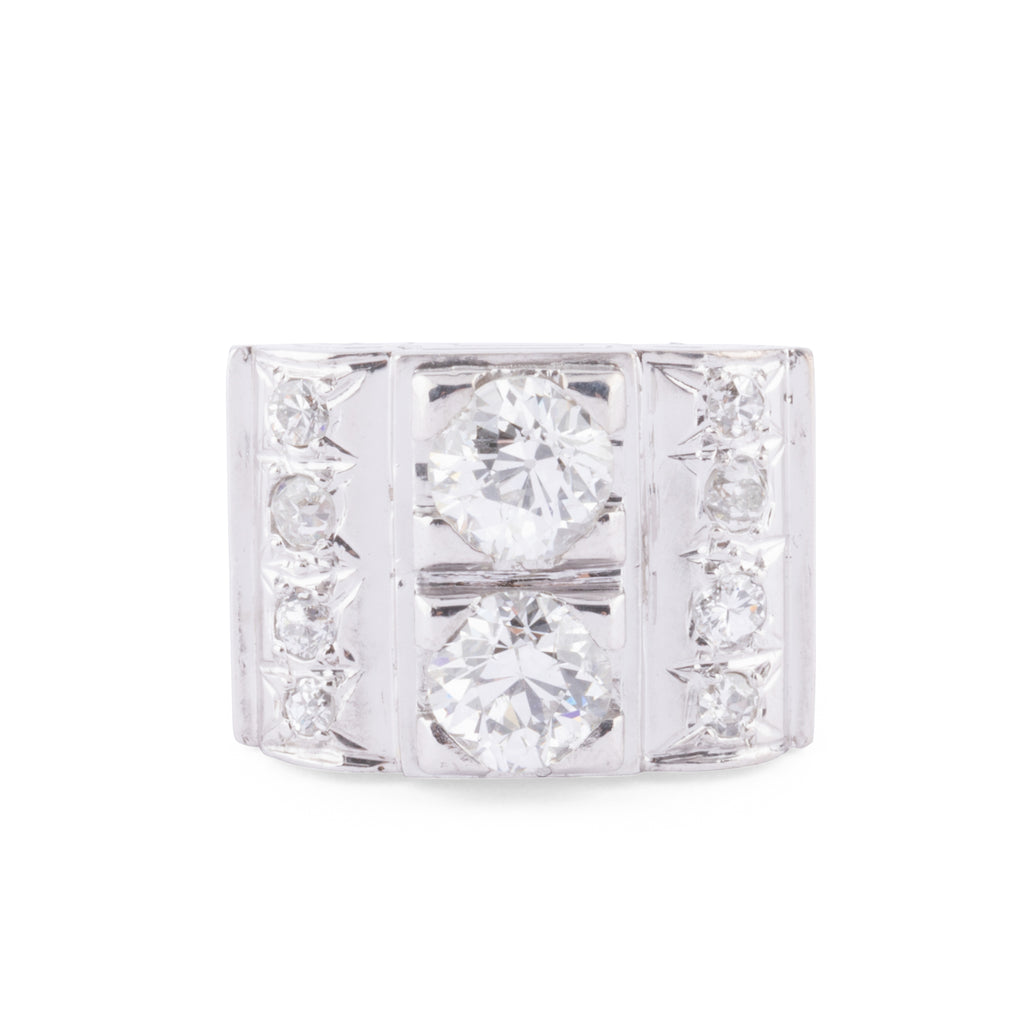1930s platinum diamond ring