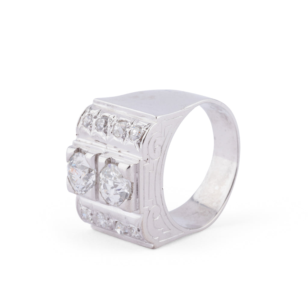 1930s platinum diamond ring