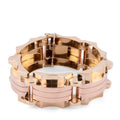 Bracelet tank or jaune et rose