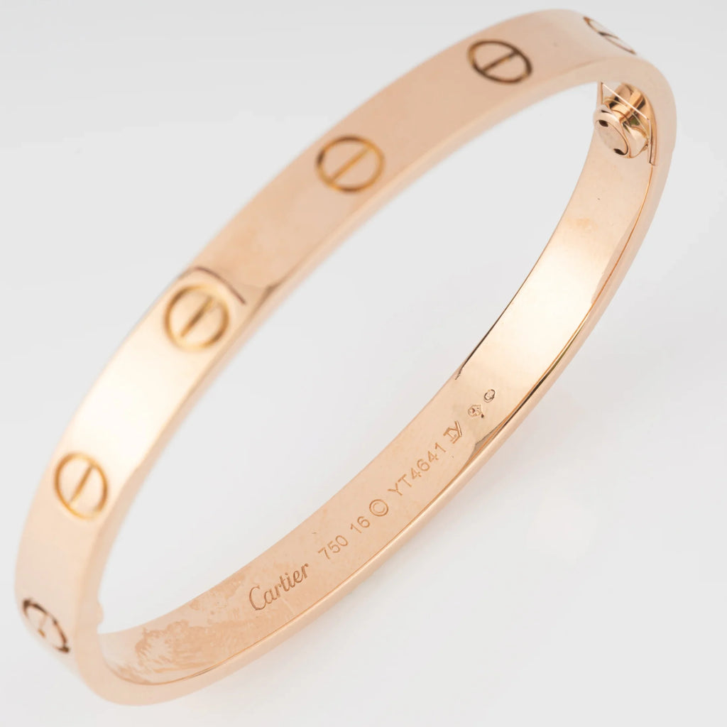 Bracelet or rose de la maison Cartier  collection Love grand modèle