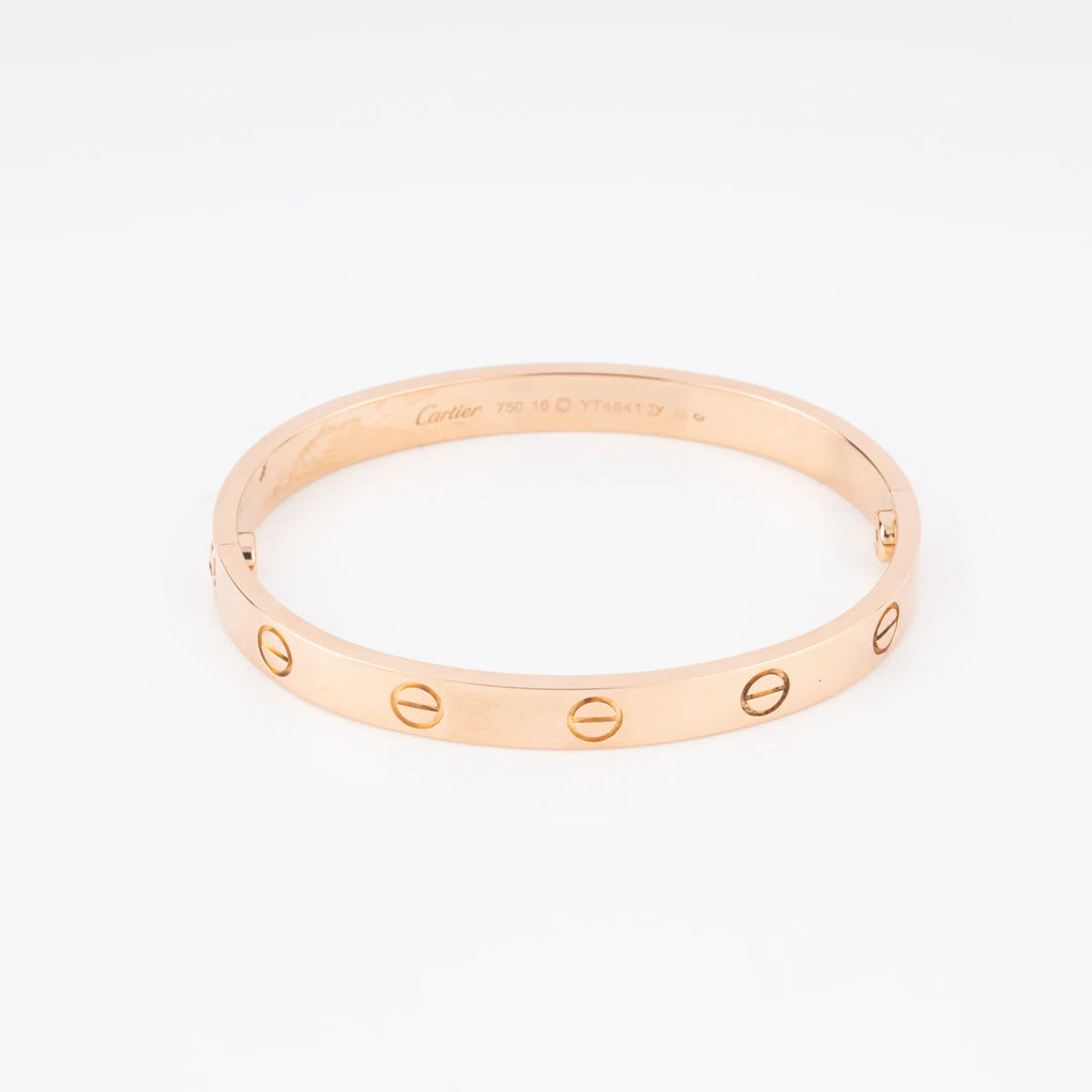 Bracelet or rose de la maison Cartier  collection Love grand modèle