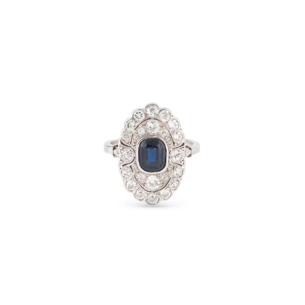 Platinum marquis ring