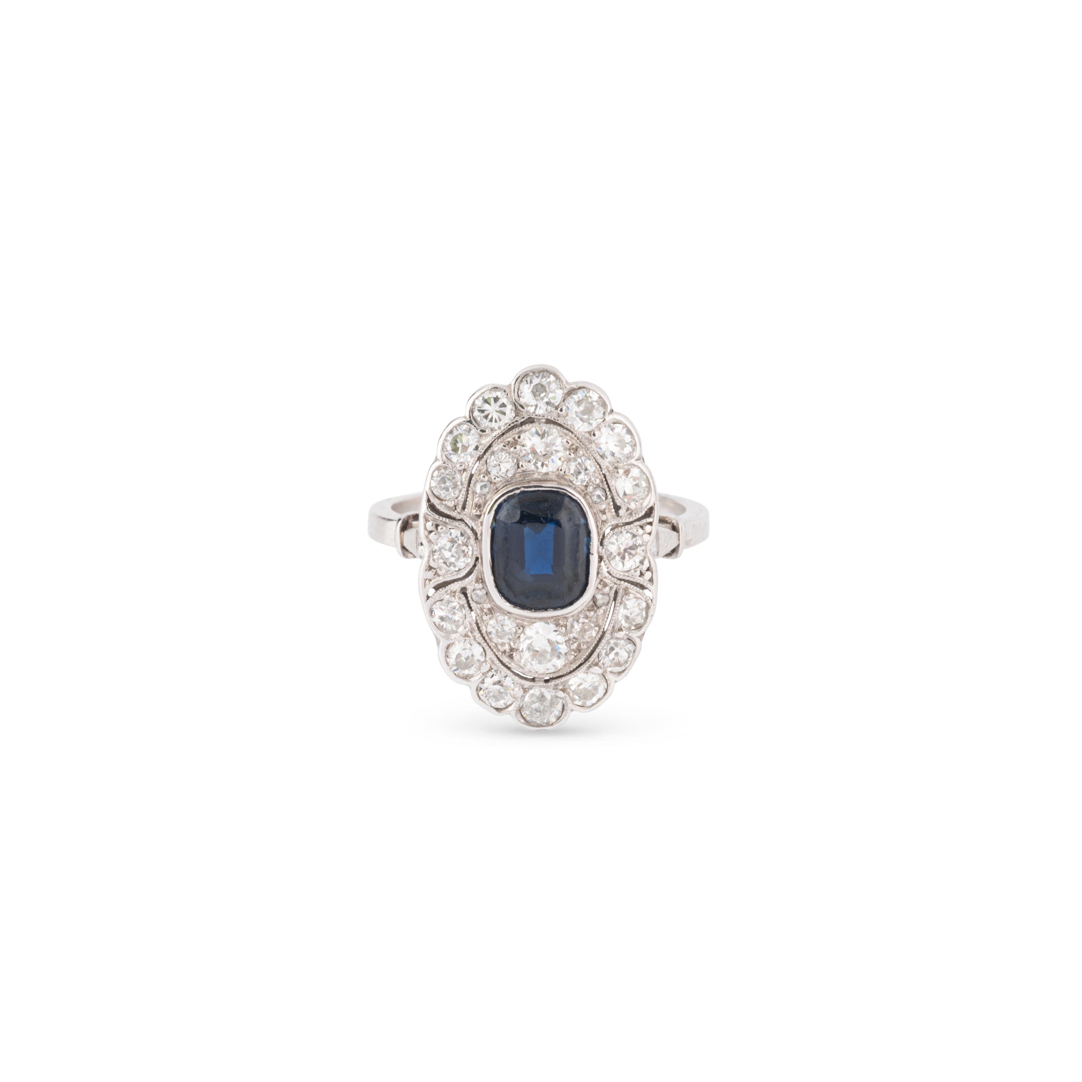 Platinum marquis ring