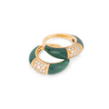 Van Cleef & Arpels Philippine rings in yellow gold Chrysoprase