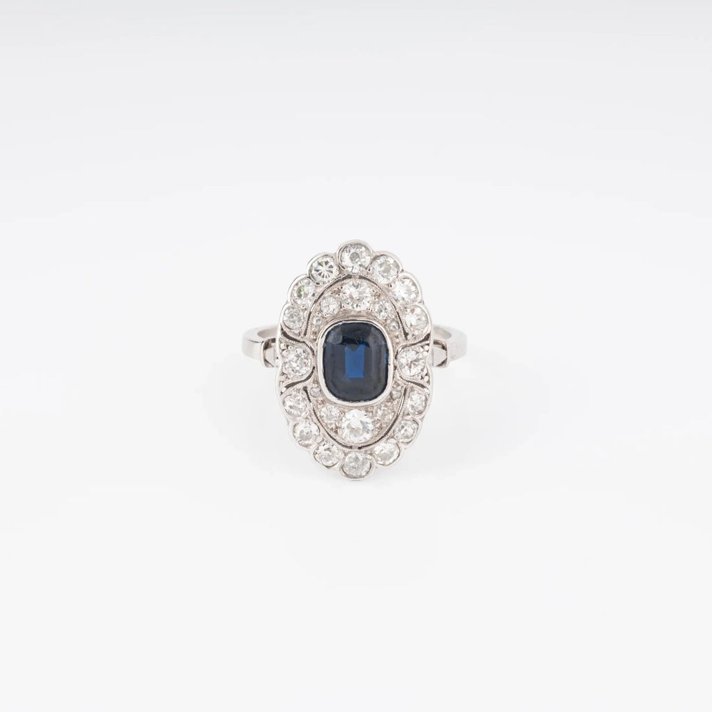 Platinum marquis ring