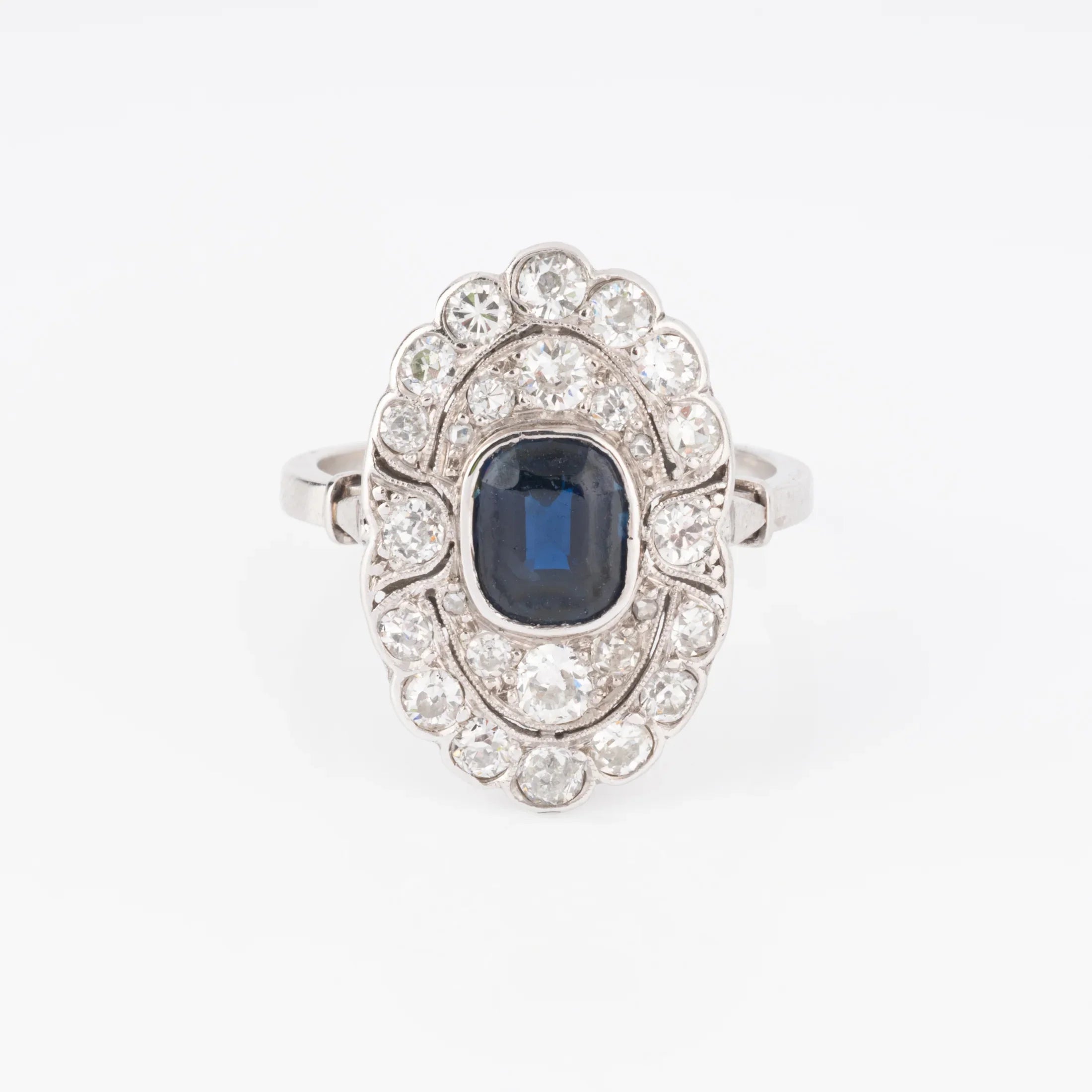 Platinum marquis ring