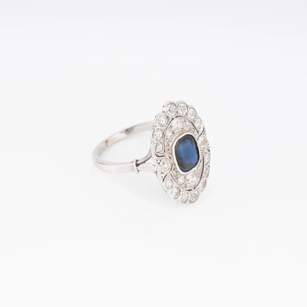Platinum marquis ring